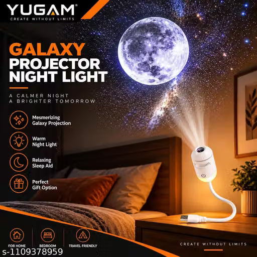 Glowbix™ Galaxy Sky Projector – 6 Lighting Modes
